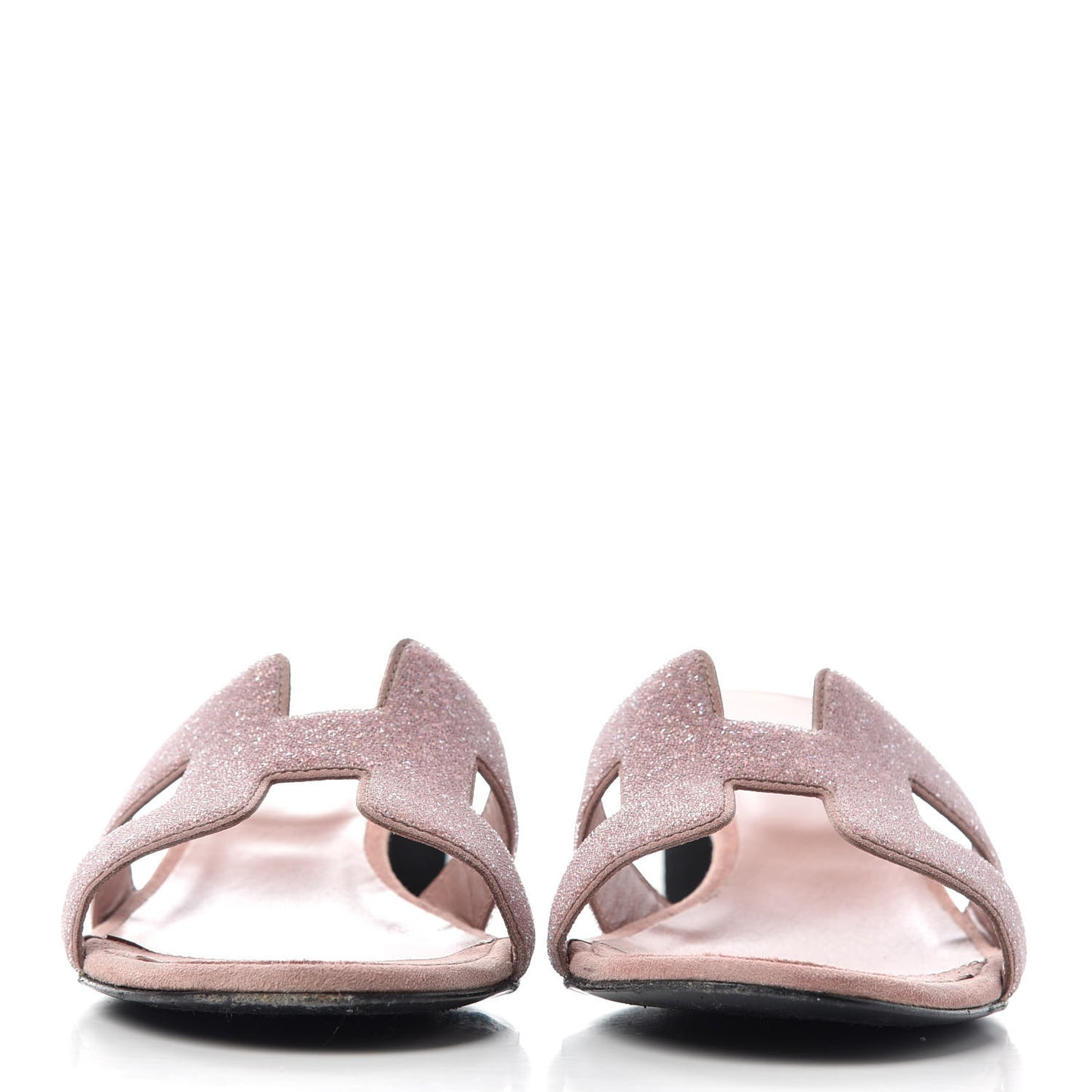 Suede Goatskin Crystal Oasis Sandals 38.5 Rose