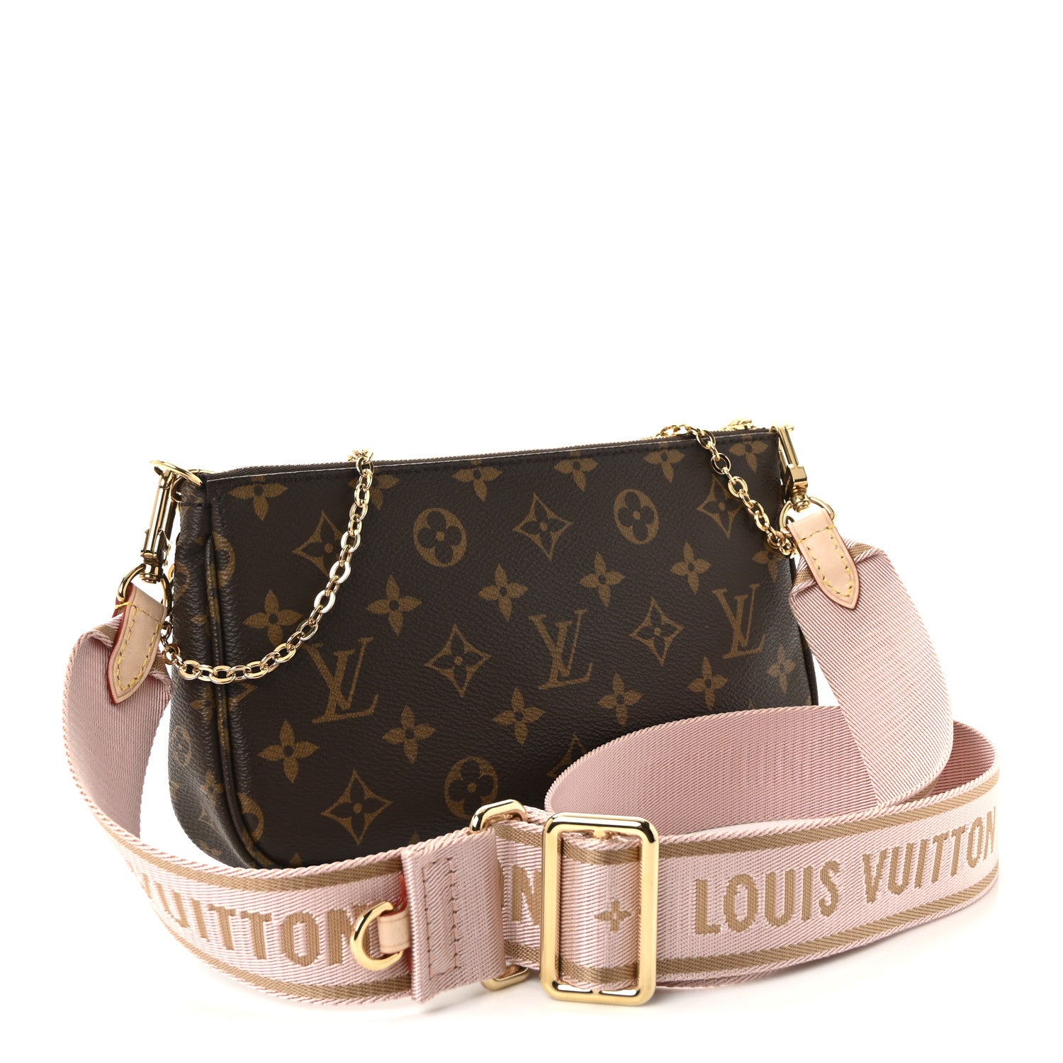 Louis Vuitton Monogram Multi Pochette Accessories Rose Clair