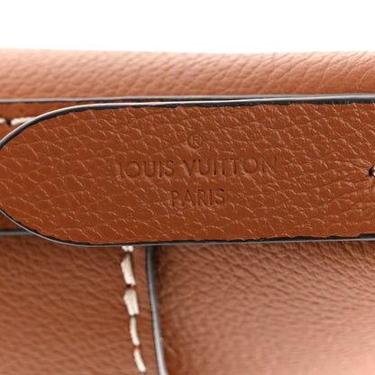 Louis Vuitton Calfskin Lock and Walk Bucket Cognac 6 of 10