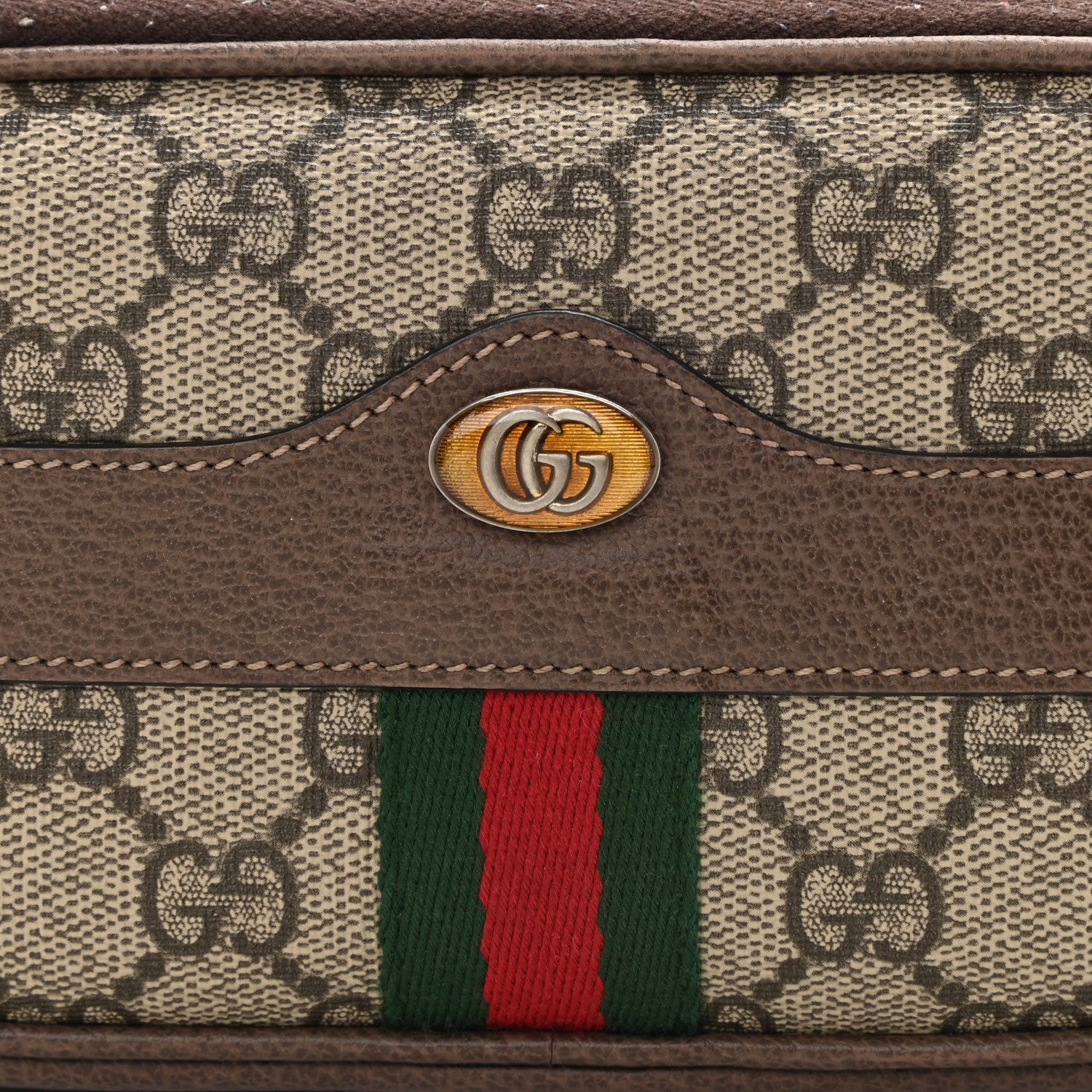 Gucci GG Supreme Monogram Ophidia Belted iPhone Case 85 34 Dark Brown 10 of 11