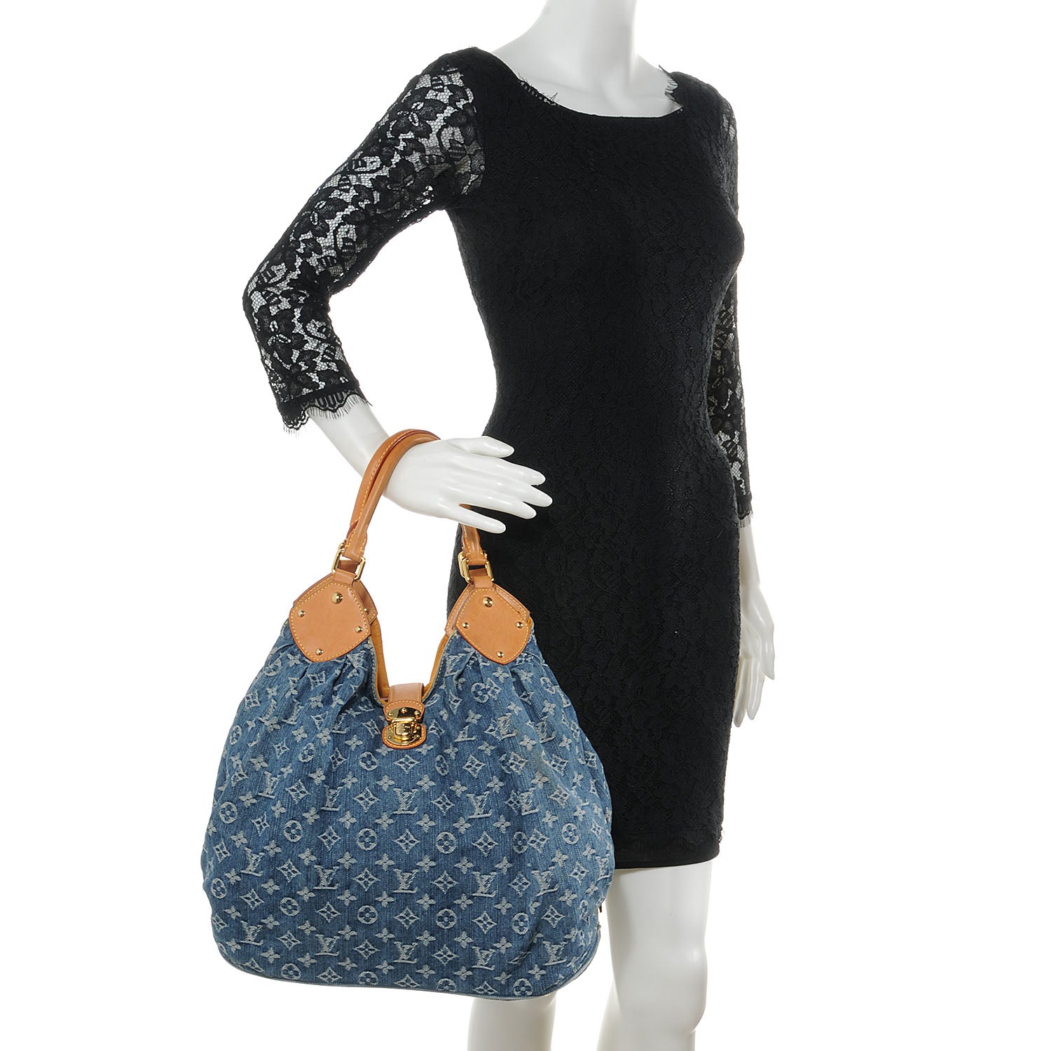 Louis Vuitton Denim Mahina XL Blue 2 of 6