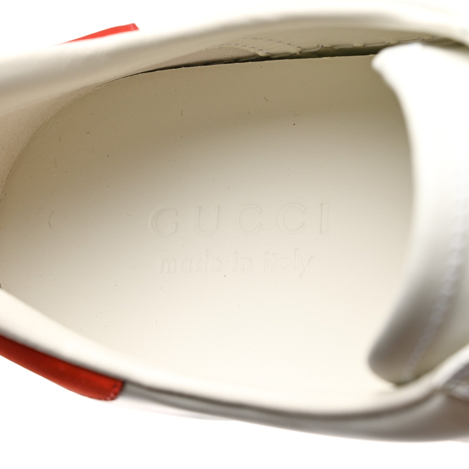 Gucci Calfskin Web Interlocking G Mens Ace Sneakers 9 White 7 of 9