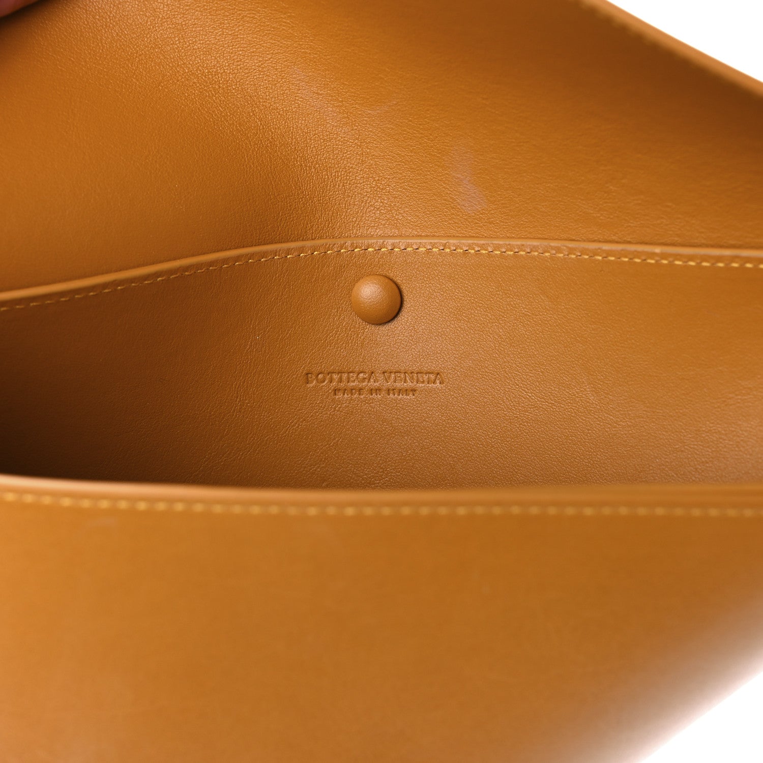 Bottega Veneta Calfskin Ball Chain Triangle Pouch Brown 5 of 8