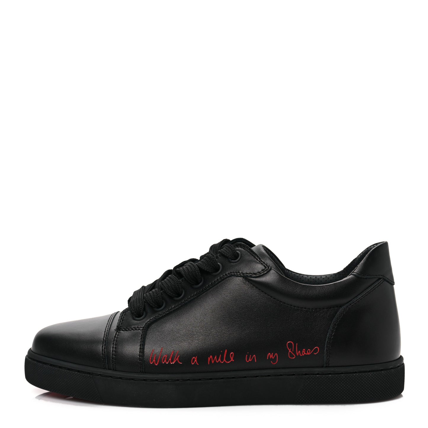 Calfskin Vieira Walk Flat Sneakers 38.5 Black