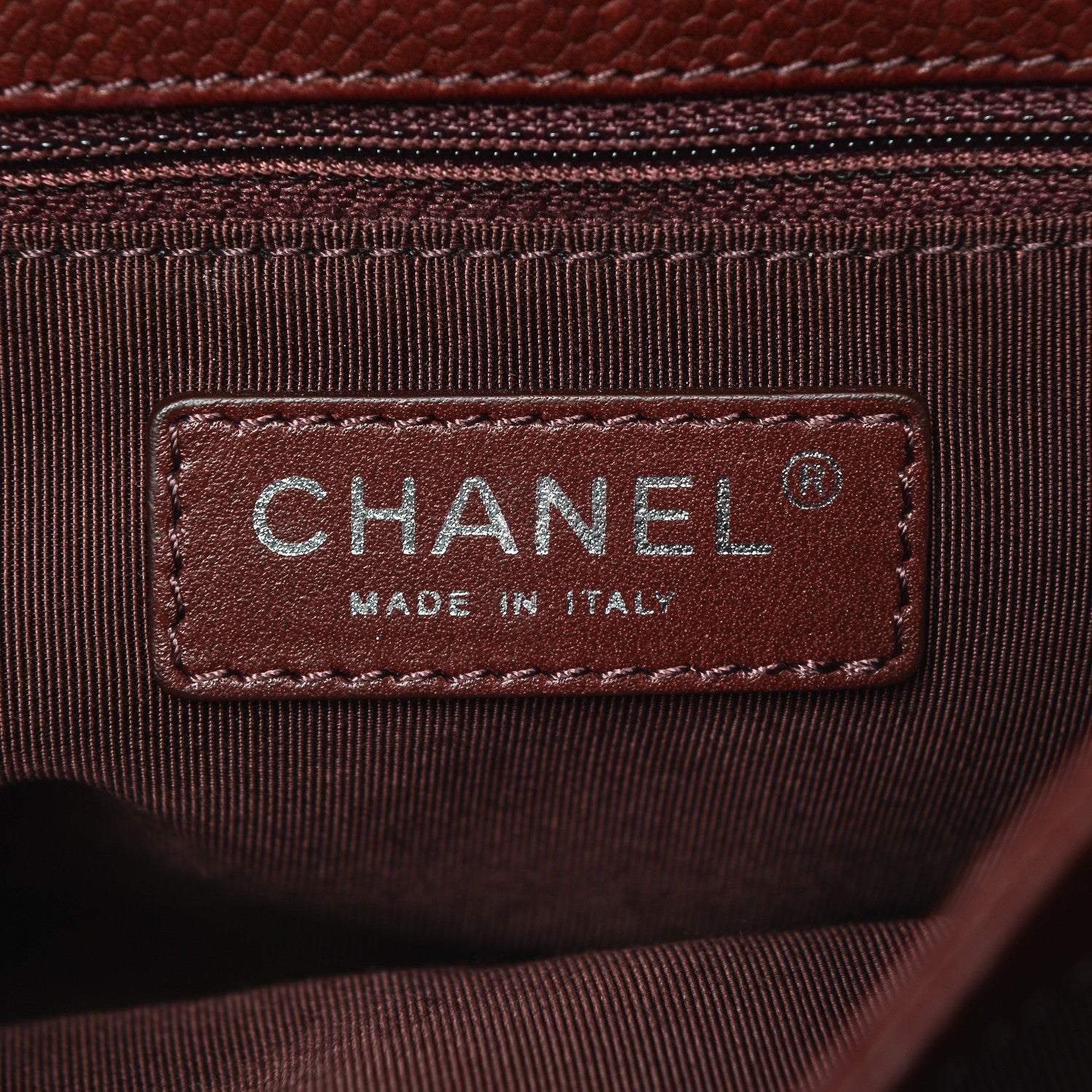 Chanel Caviar Quilted Small Rock In Rome Flap Burgundy 6 of 8