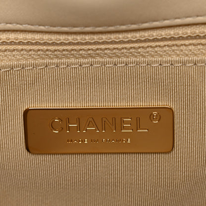 Chanel Lambskin Quilted Medium Chanel 19 Flap Beige 6 of 11