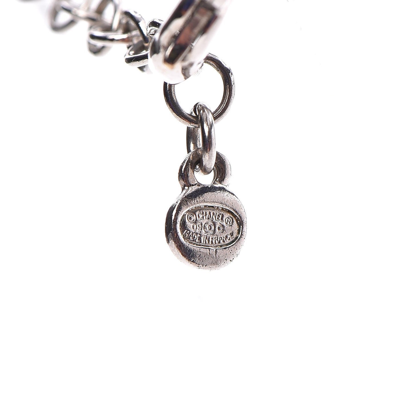 Crystal CC Necklace Silver