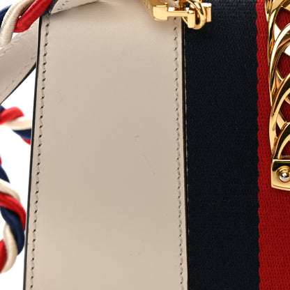 Gucci Calfskin Mini Sylvie Top Handle Bag White 13 of 15