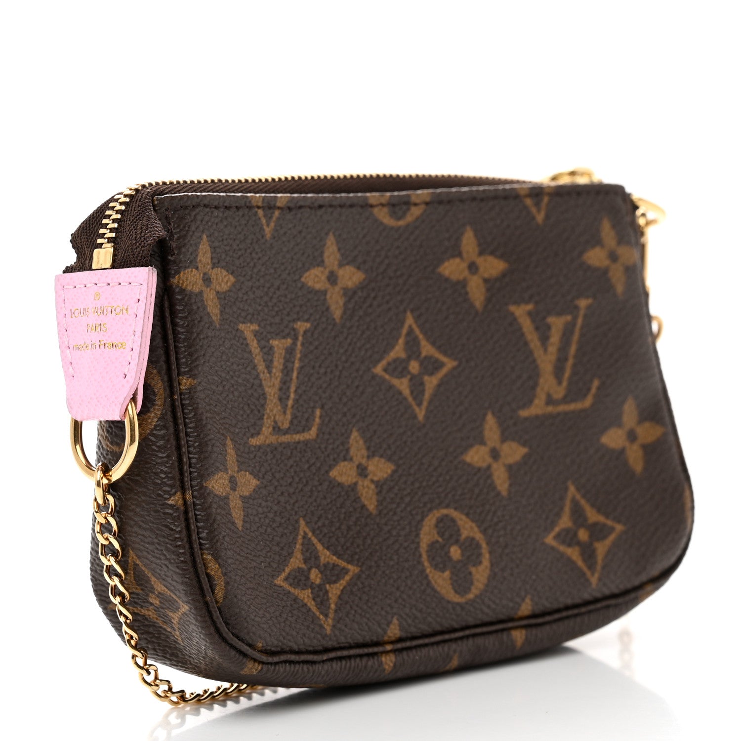 Louis Vuitton Monogram 2016 Christmas Animation Mini Pochette Accessories Rose Ballerine 3 of 7