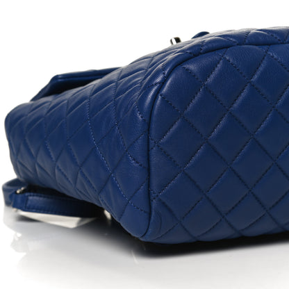 Chanel Lambskin Quilted Small Urban Spirit Backpack Blue 10 of 11
