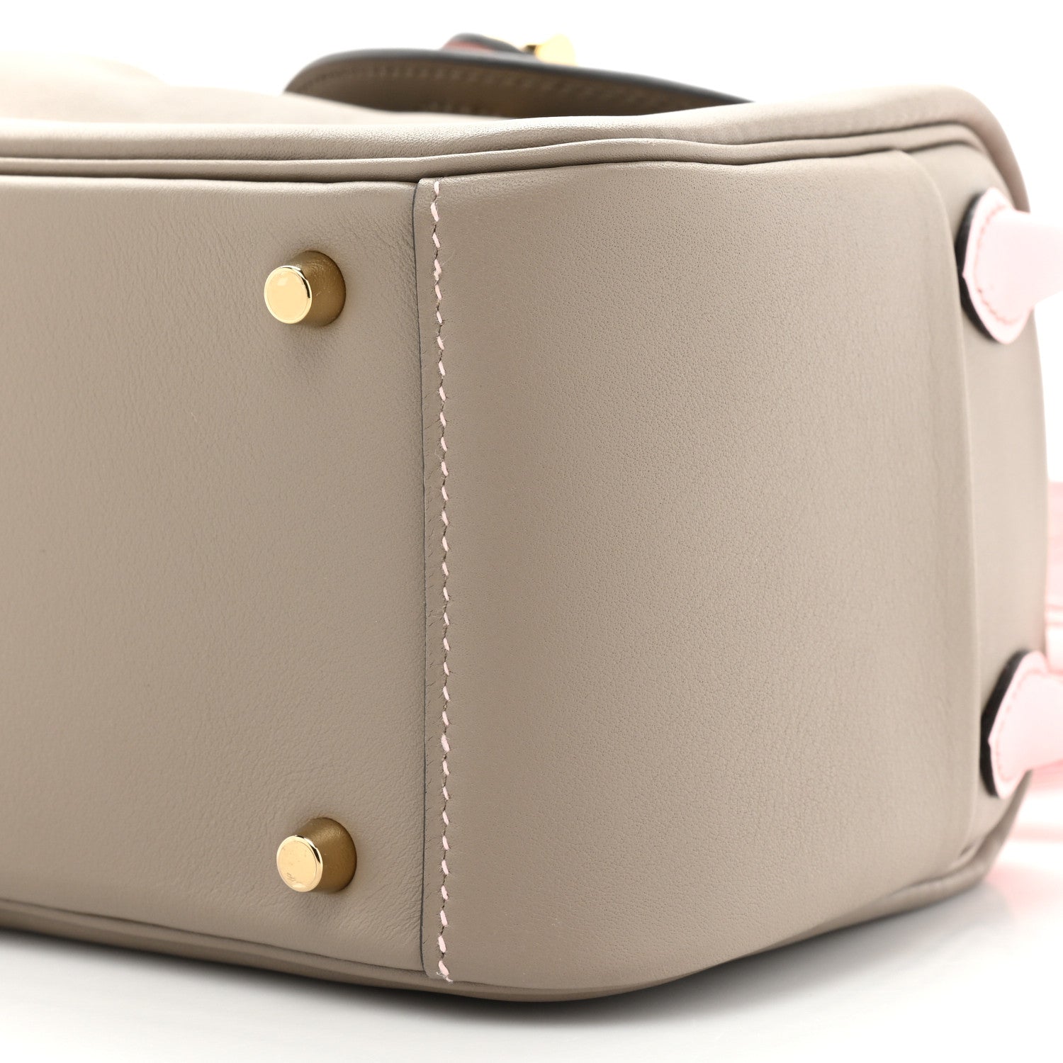 Hermes Swift Horseshoe Mini Lindy 20 Gris Asphalte Rose Sakura 7 of 9