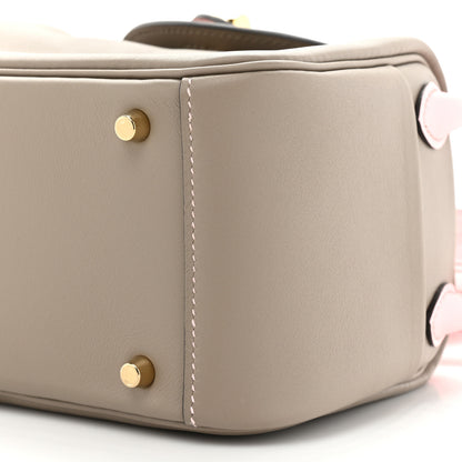 Hermes Swift Horseshoe Mini Lindy 20 Gris Asphalte Rose Sakura 7 of 9