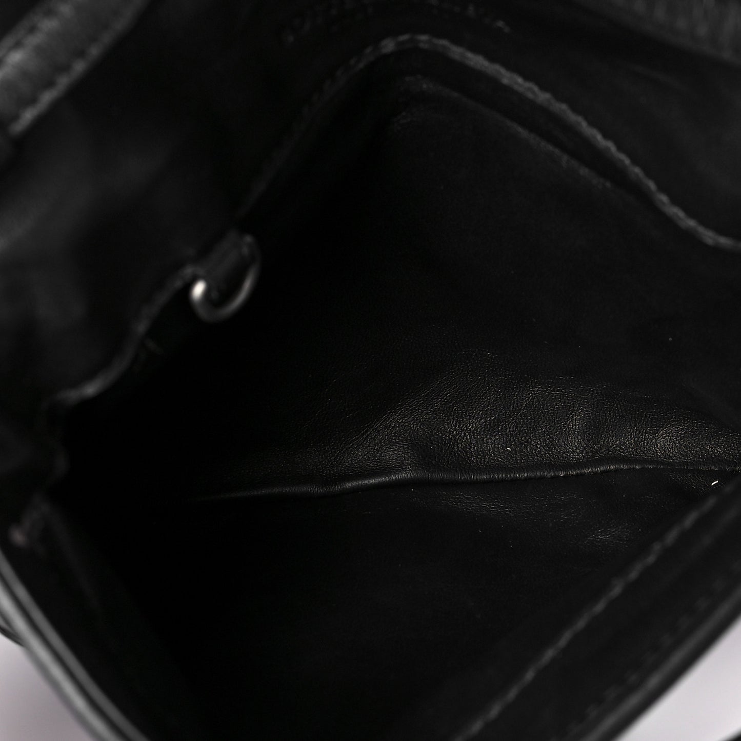 Nappa Intrecciato Crossbody Messenger Flap Black