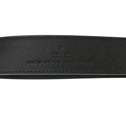 Gucci Plutone Calfskin Double G 30mm Belt 90 36 Black 5 of 5