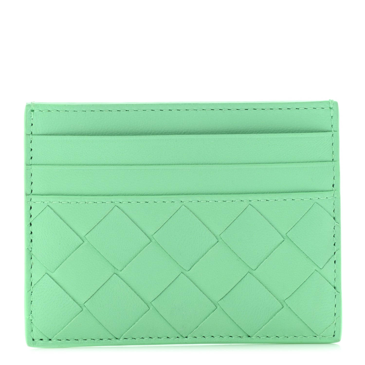 Bottega Veneta Nappa Intrecciato Card Holder Teal 1 of 7
