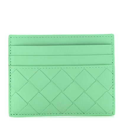 Bottega Veneta Nappa Intrecciato Card Holder Teal 1 of 7