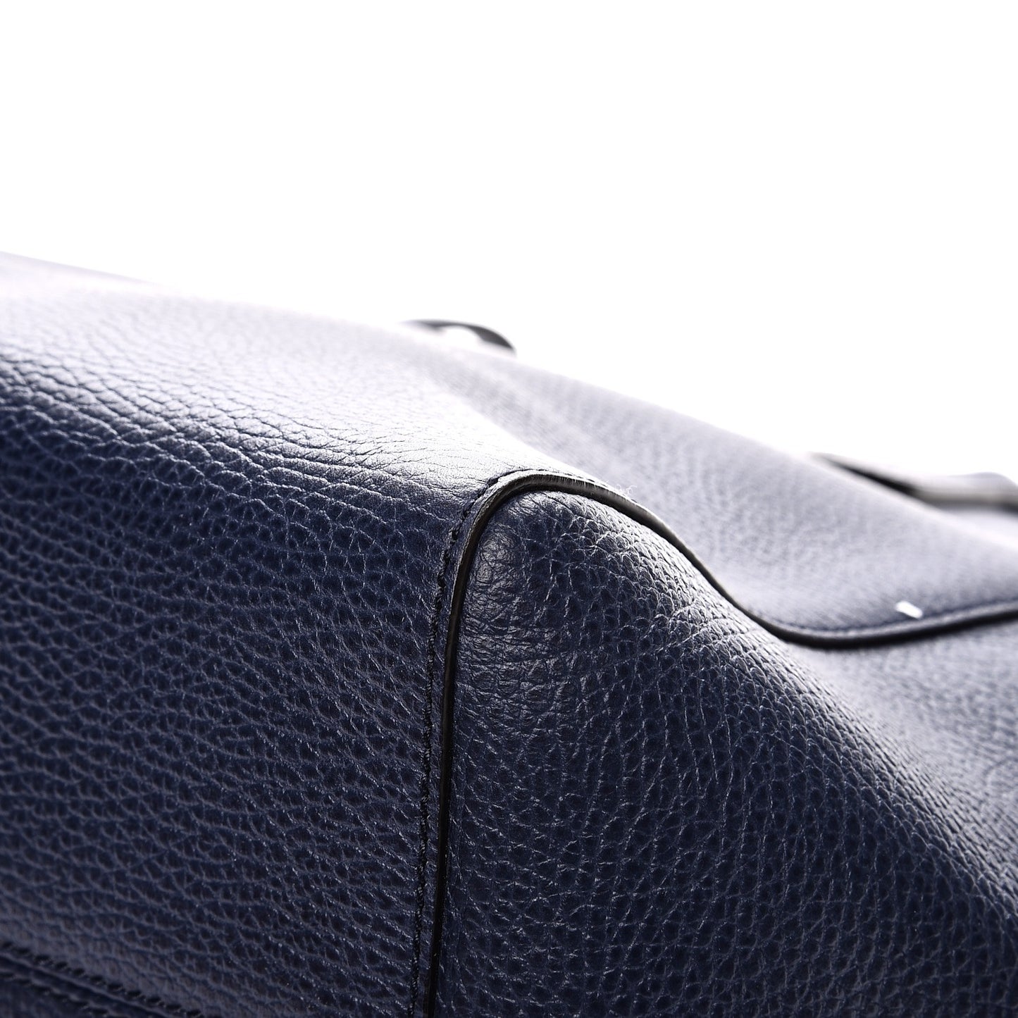 Dollar Calfskin Medium Swing Tote Marine Deep Cobalt