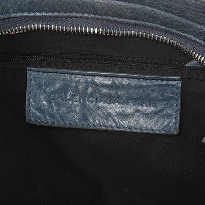 Balenciaga Chevre Classic Silver Hardware City Bleu Jean 7 of 25