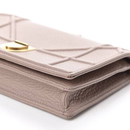 Christian Dior Grained Calfskin Diorama Wallet on Chain Pouch Nude 7 of 12