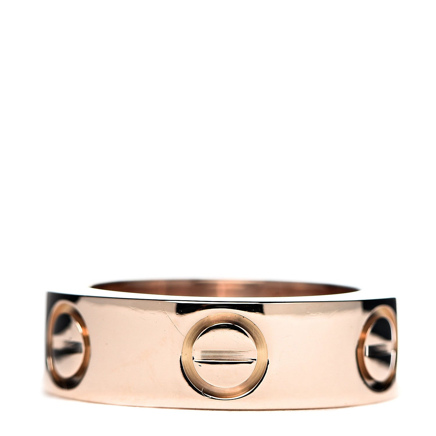 Cartier 18K Pink Gold Pink Sapphire 5.5mm LOVE Ring 44 3 3 of 4