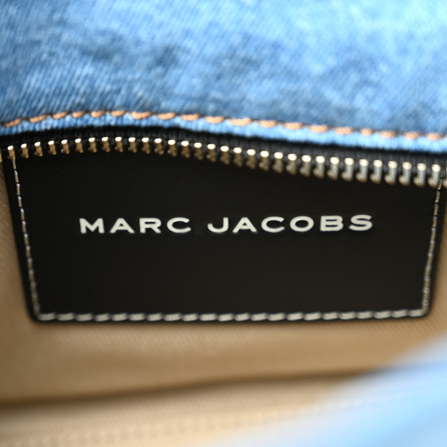 Marc Jacobs Denim Canvas Small Chain Bag Blue Light Wash 6 of 10