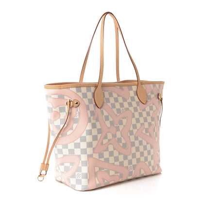 Louis Vuitton Damier Azur Tahitienne Neverfull MM 3 of 11