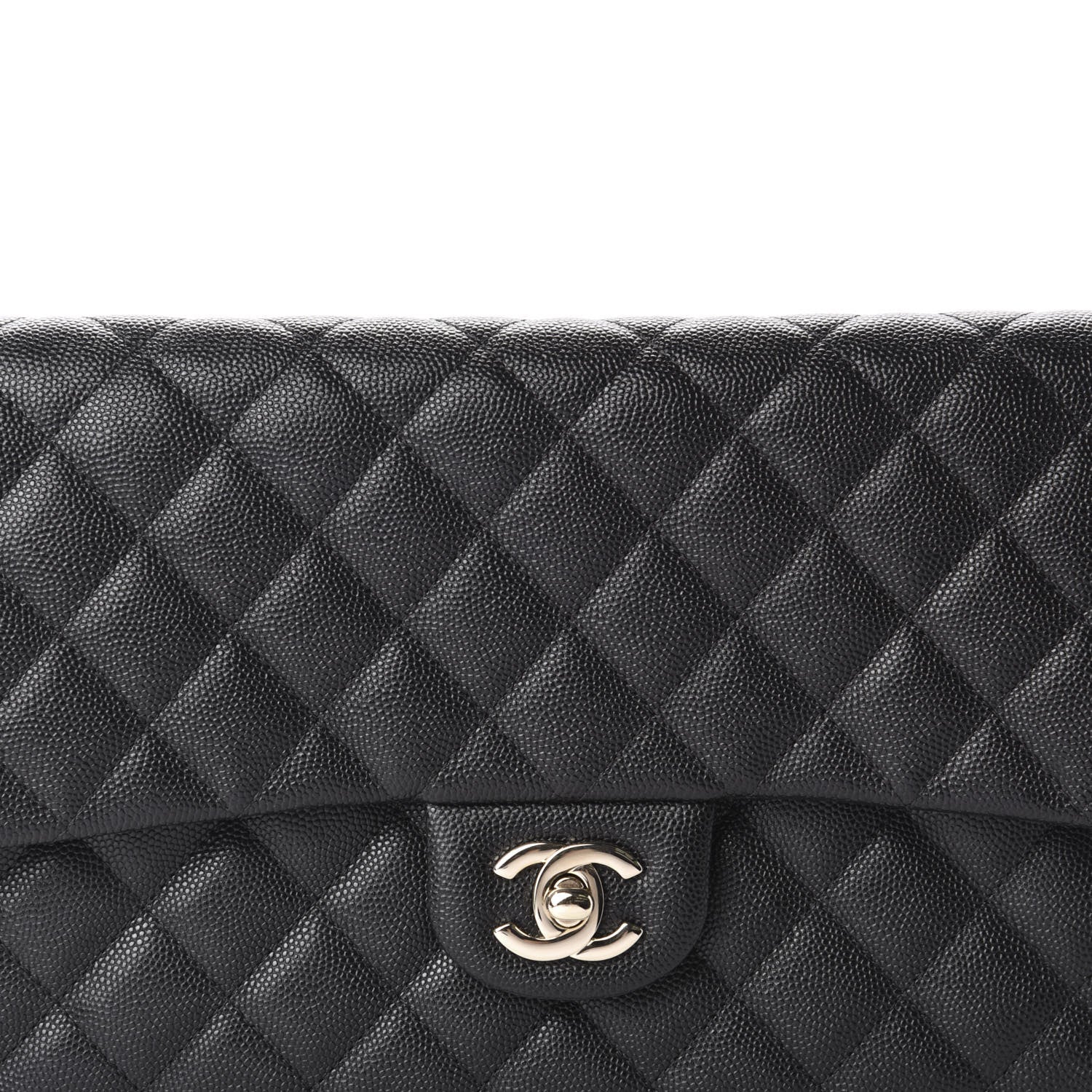 Chanel Caviar Quilted Flap Clutch Black 10 of 11