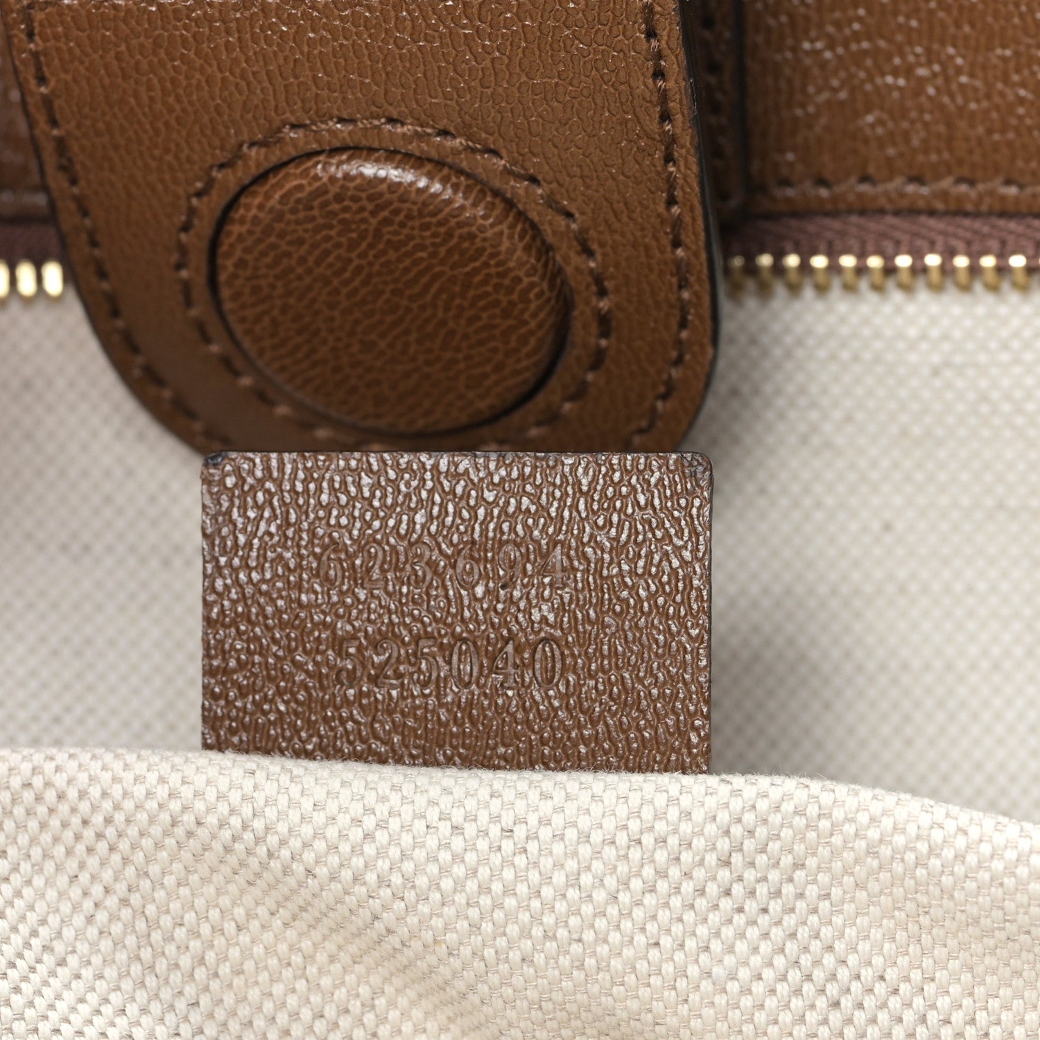 Gucci Monogram Horsebit 1955 Tote Bag Beige Brown Sugar 7 of 9
