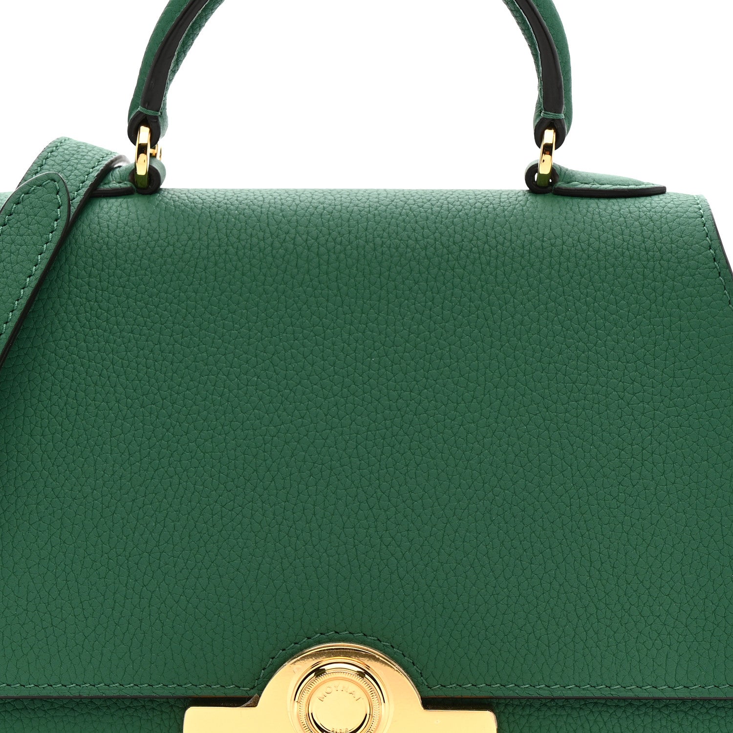 Moynat Taurillon Blush Rejane BB Emerald 7 of 10