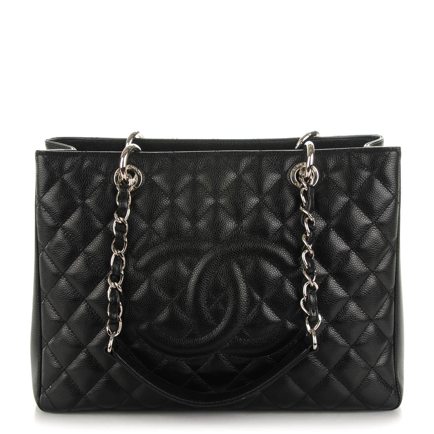 Chanel Caviar Quilted Grand Shopping Tote GST Black 1 of 7