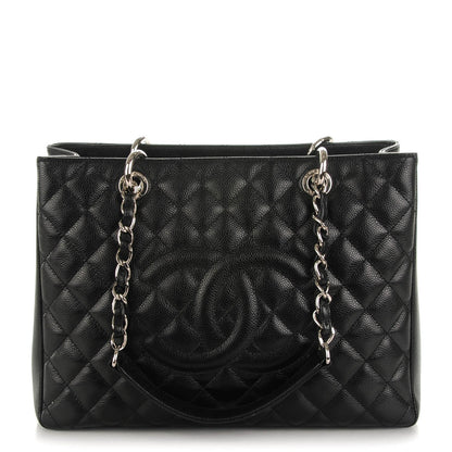 Chanel Caviar Quilted Grand Shopping Tote GST Black 1 of 7