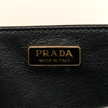 Prada City Calf Saffiano Cahier Bag Talco Black 6 of 10