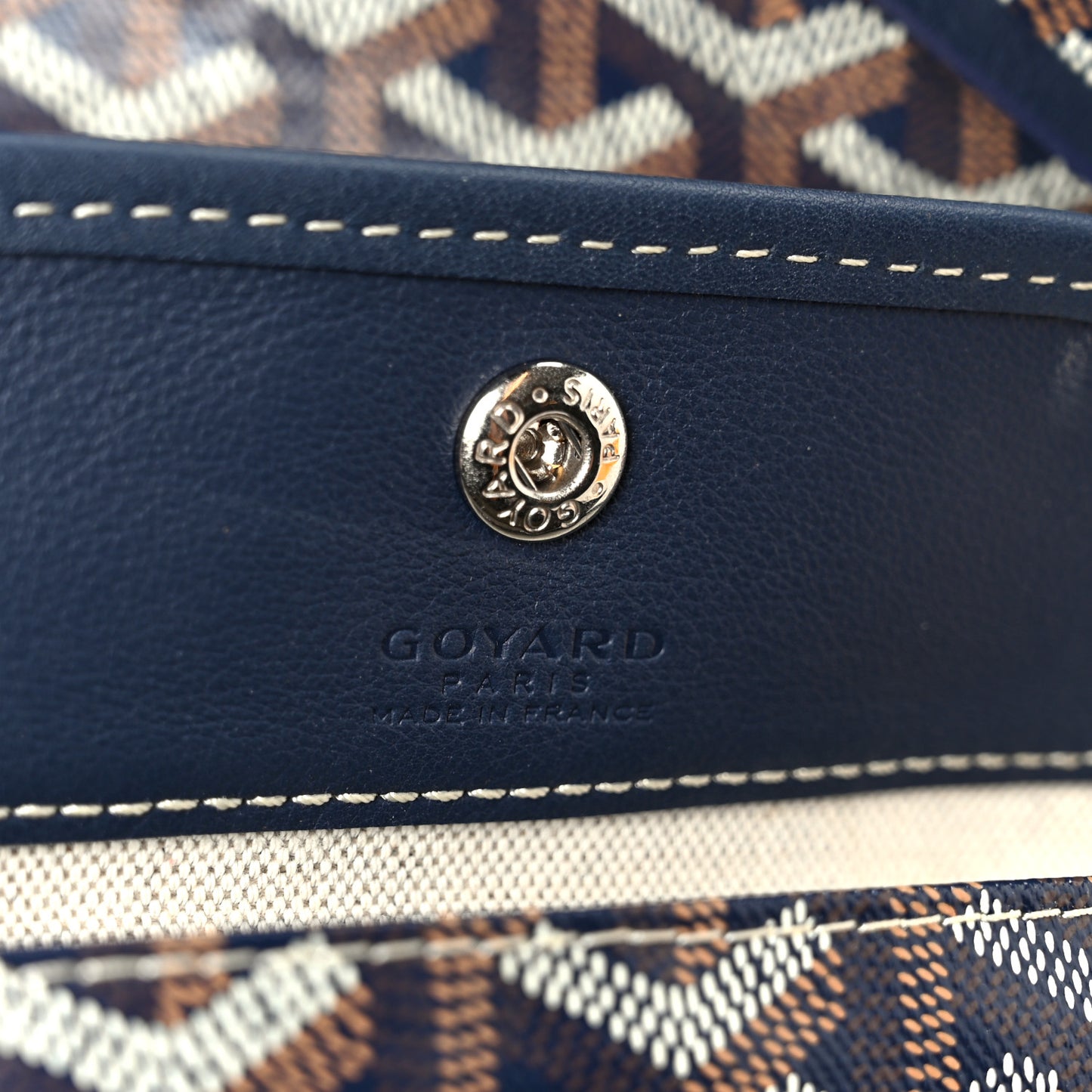 Goyardine Reversible Mini Anjou Navy