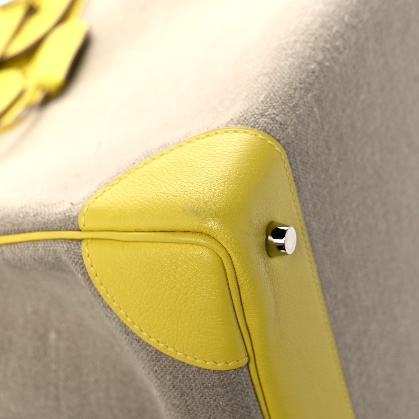 Toile De Camp Evercolor HAC Birkin 40 Ficelle Lime