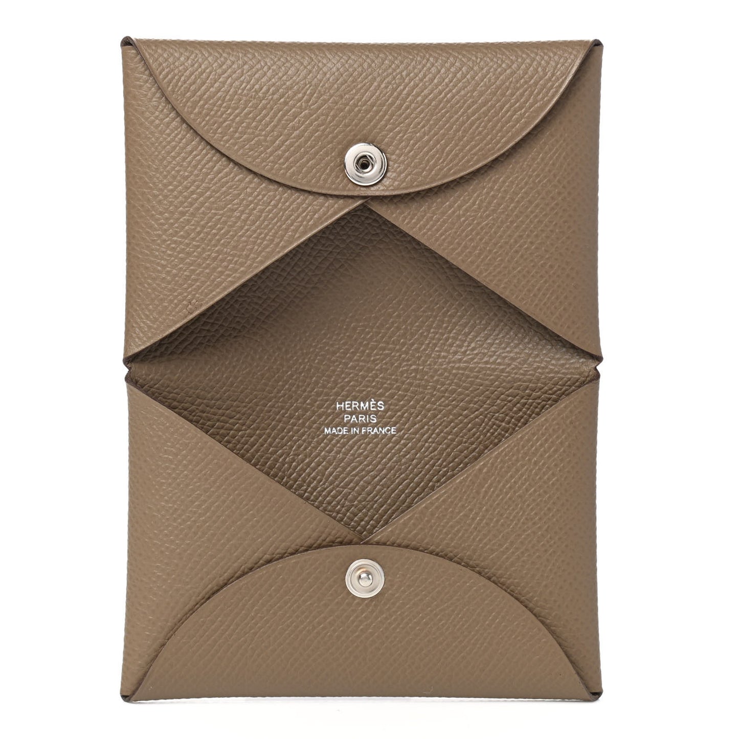 Epsom Calvi Card Case Etoupe