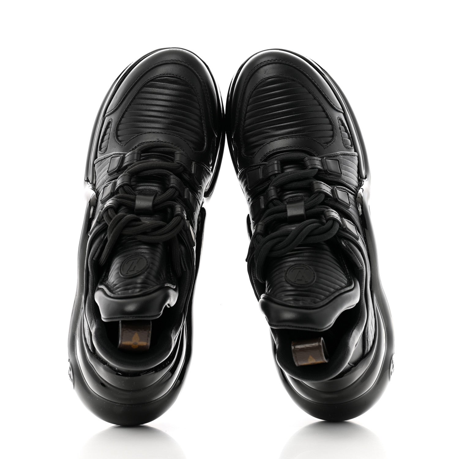 Louis Vuitton Calfskin LV Archlight Sneakers 37.5 Black 2 of 9