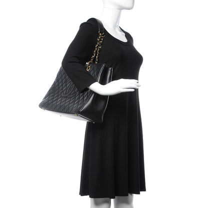 Chanel Caviar Quilted XL Grand Shopping Tote GST Black 2 of 11