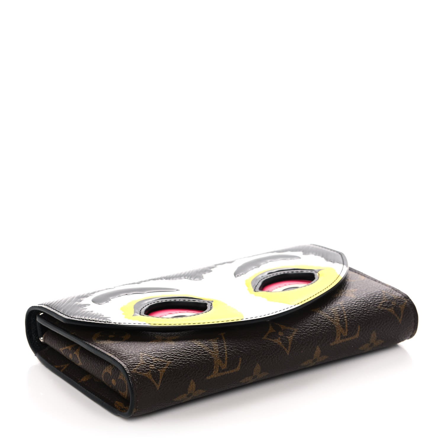 Louis Vuitton Monogram Kabuki Chain Wallet Black 3 of 8