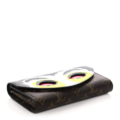 Louis Vuitton Monogram Kabuki Chain Wallet Black 3 of 8
