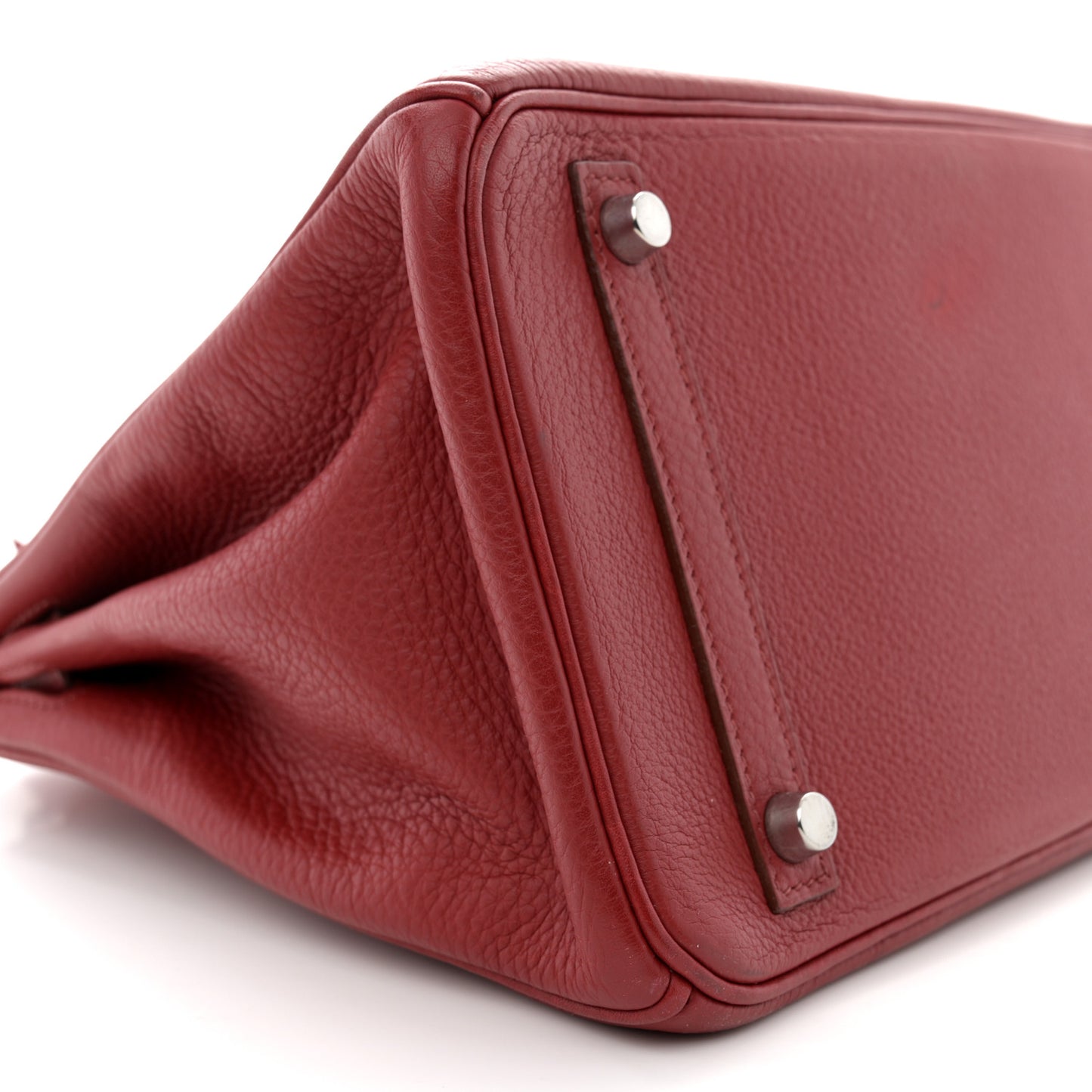 Taurillon Clemence Birkin 30 Rouge Garance