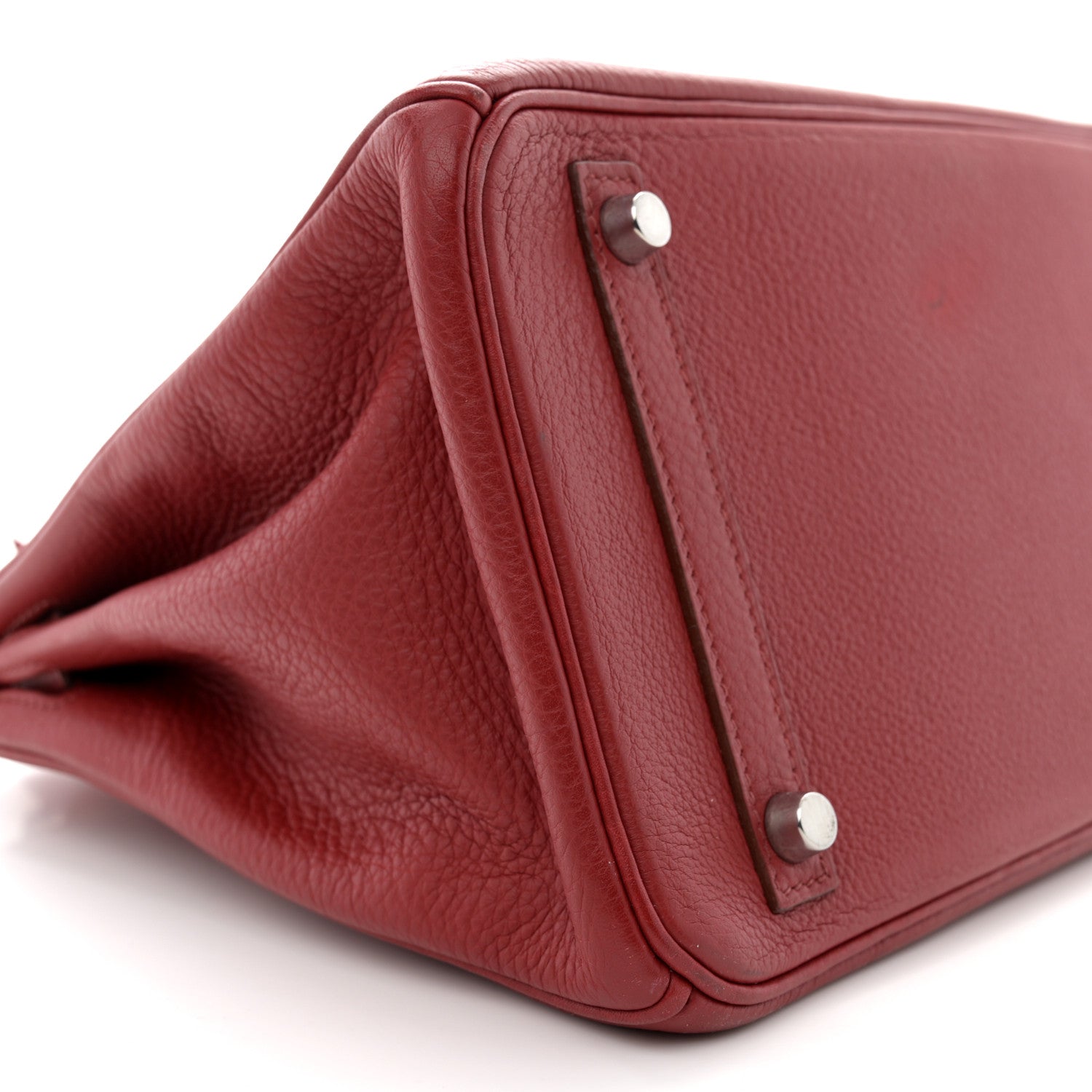 Hermes Taurillon Clemence Birkin 30 Rouge Garance 9 of 16