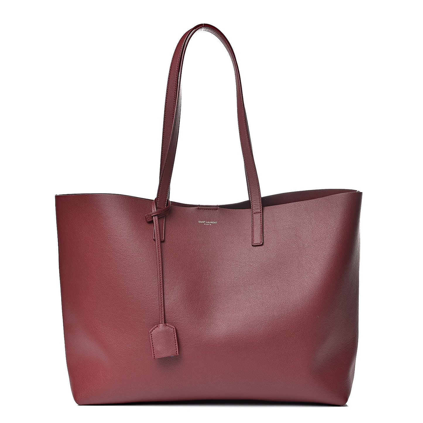 Calfskin Large Shopping Tote Deep Carmin