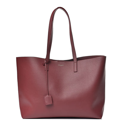 Saint Laurent Calfskin Large Shopping Tote Deep Carmin 4 of 11