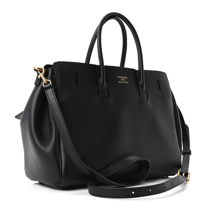 Balenciaga Smooth Calfskin Bel Air Carry All Bag Black Black Black 3 of 9