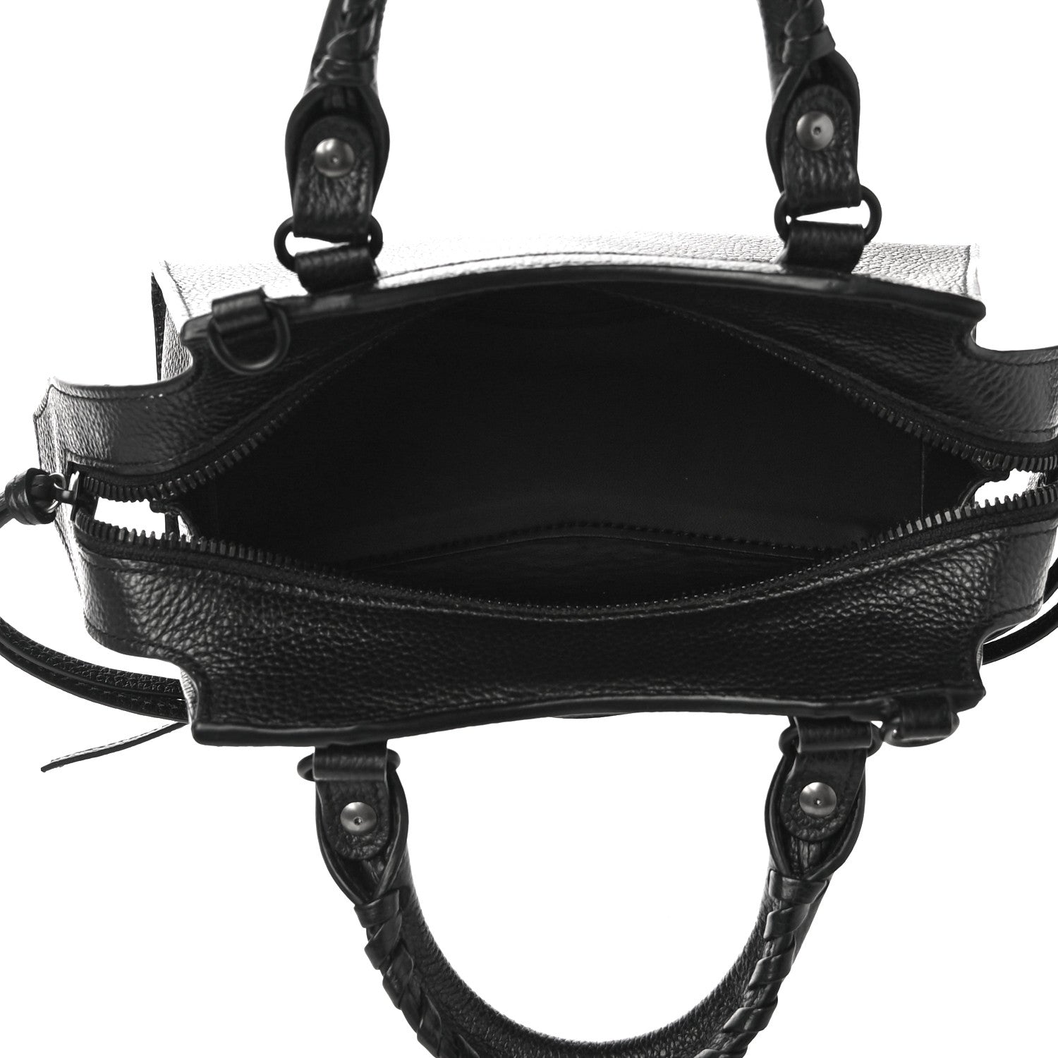 Balenciaga Grained Calfskin Neo Classic Black Hardware Mini City Black 5 of 10