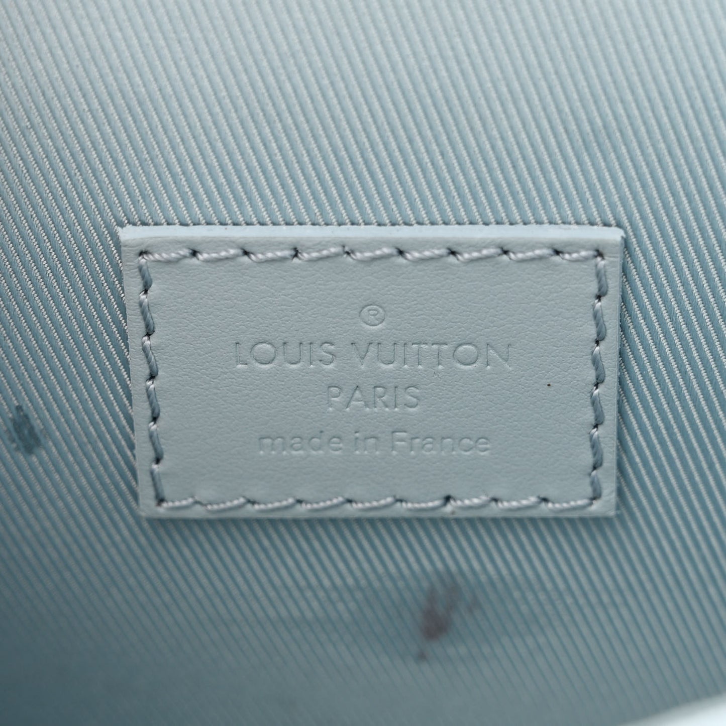 Calfskin Aerogram Fastline Wearable Wallet Cloud Blue