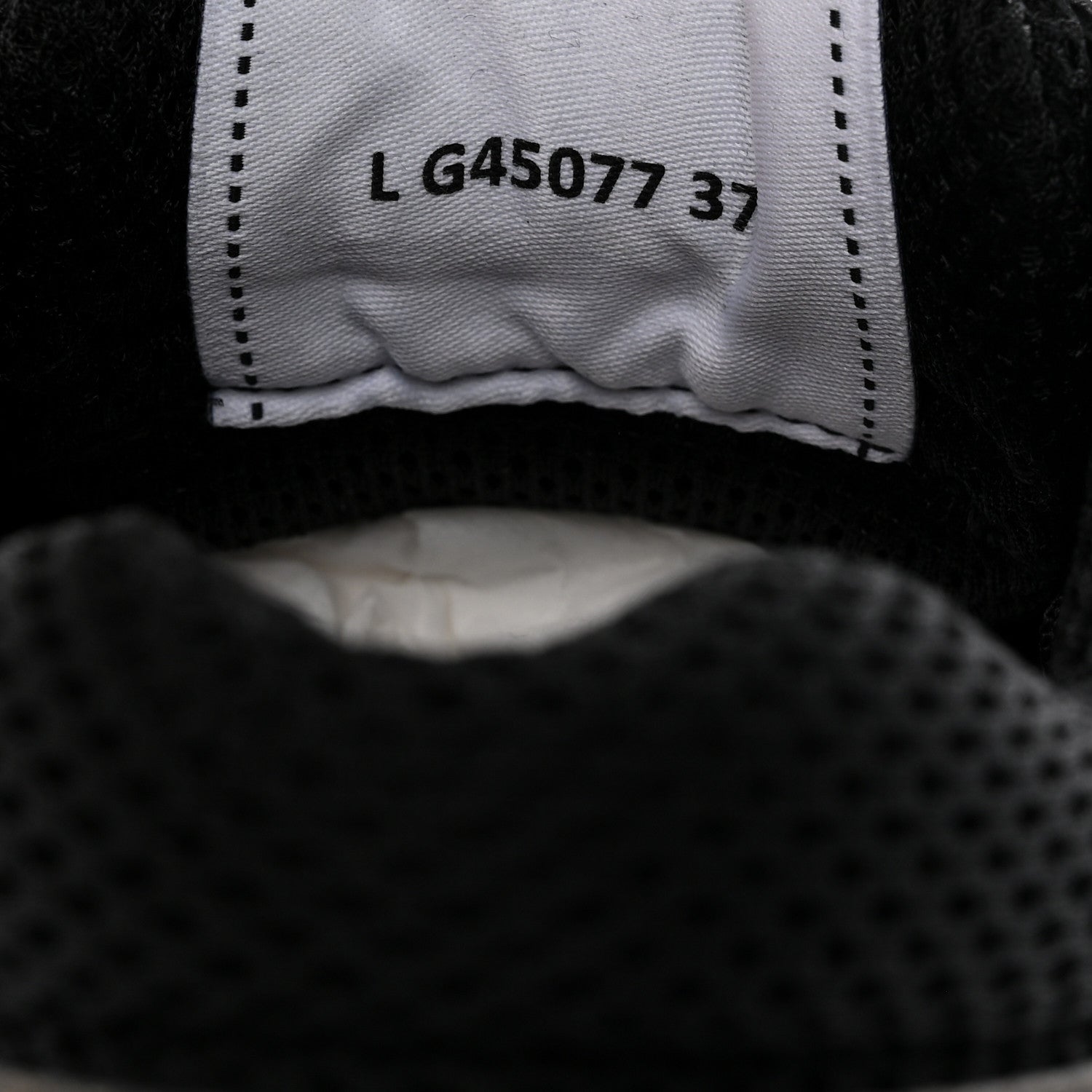Chanel Fabric Laminated Calfskin Stretch CC Womens Sneakers 37 Black 6 of 8