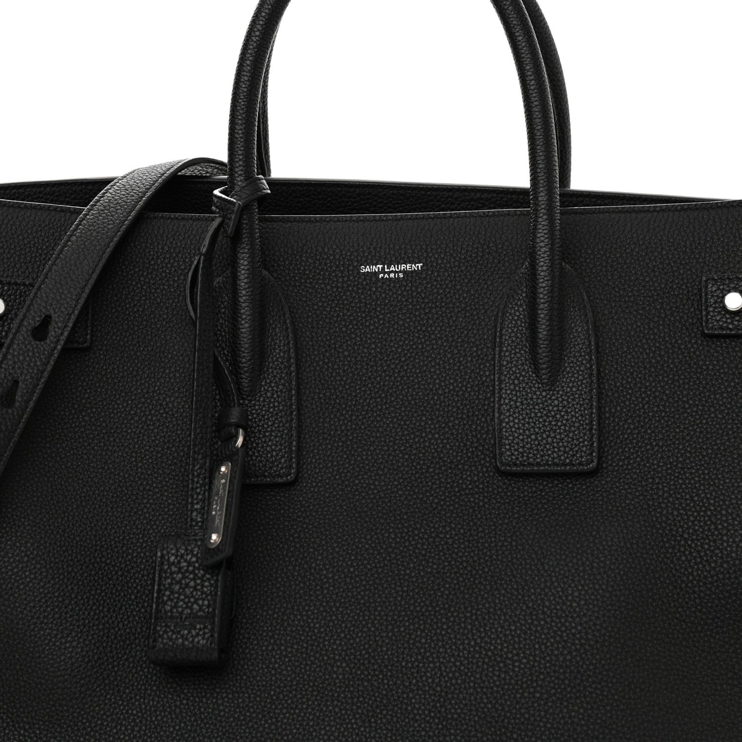 Saint Laurent Grained Calfskin Large Souple Sac De Jour Black 8 of 14
