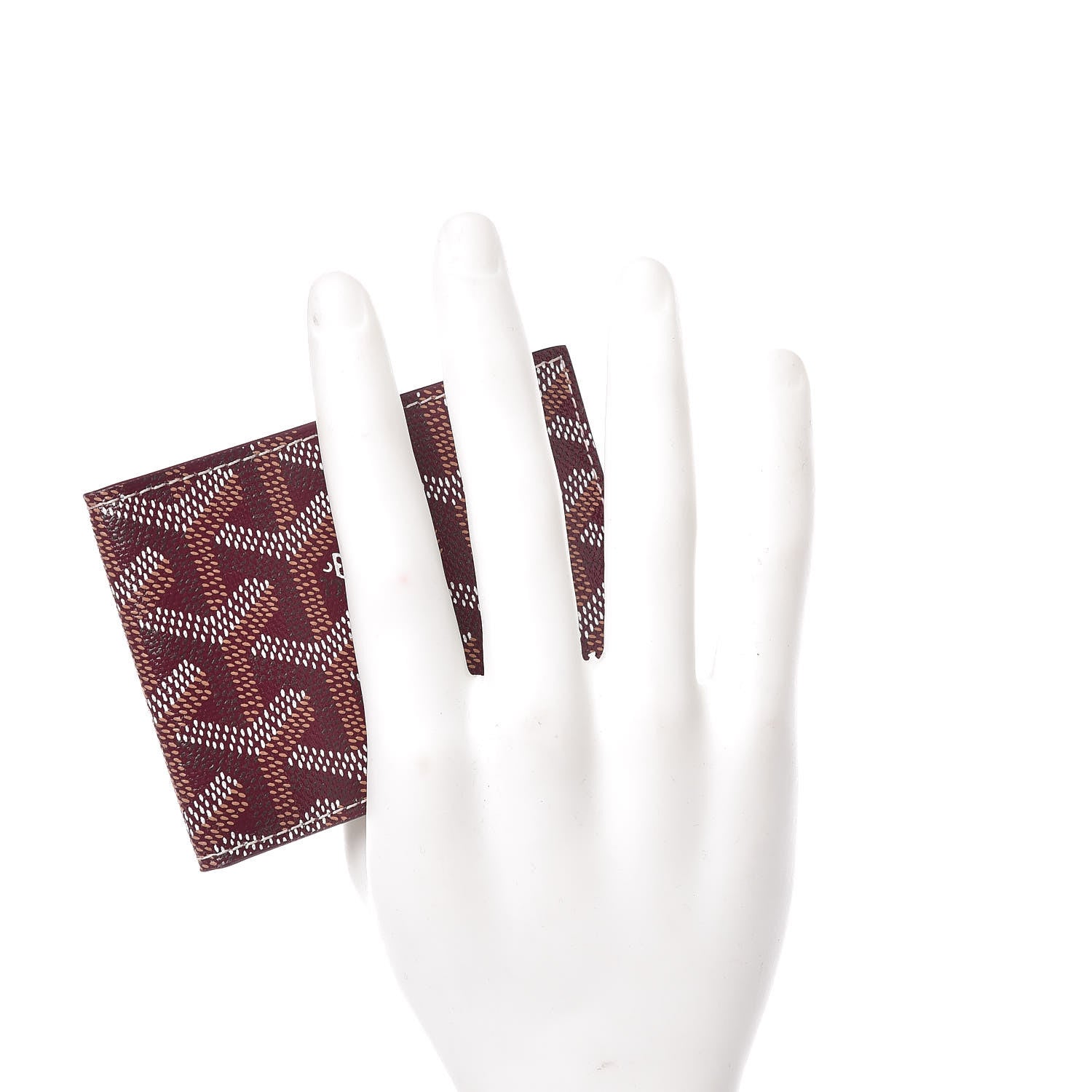 Goyard Goyardine Multi Slot Bi-Fold Wallet Burgundy 2 of 8