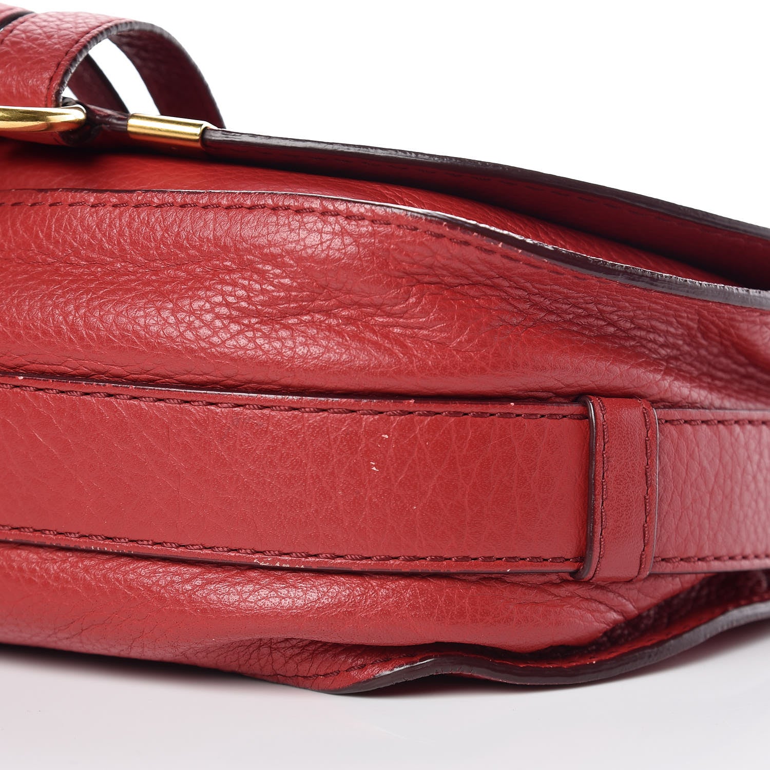 Chloe Calfskin Medium Marcie Round Crossbody Bag Red 6 of 11
